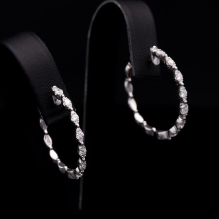 Piero Milano Diamond Hoops
