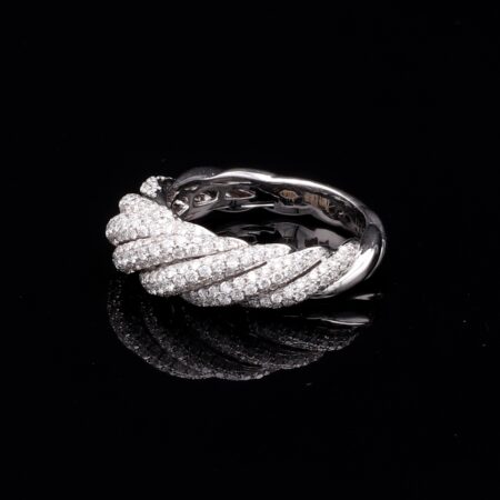 Piero Milano Croissant White Dia WG Ring